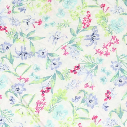 Marks and Spencer Womens Multicoloured Floral Viscose Top Pyjama Top Size 14