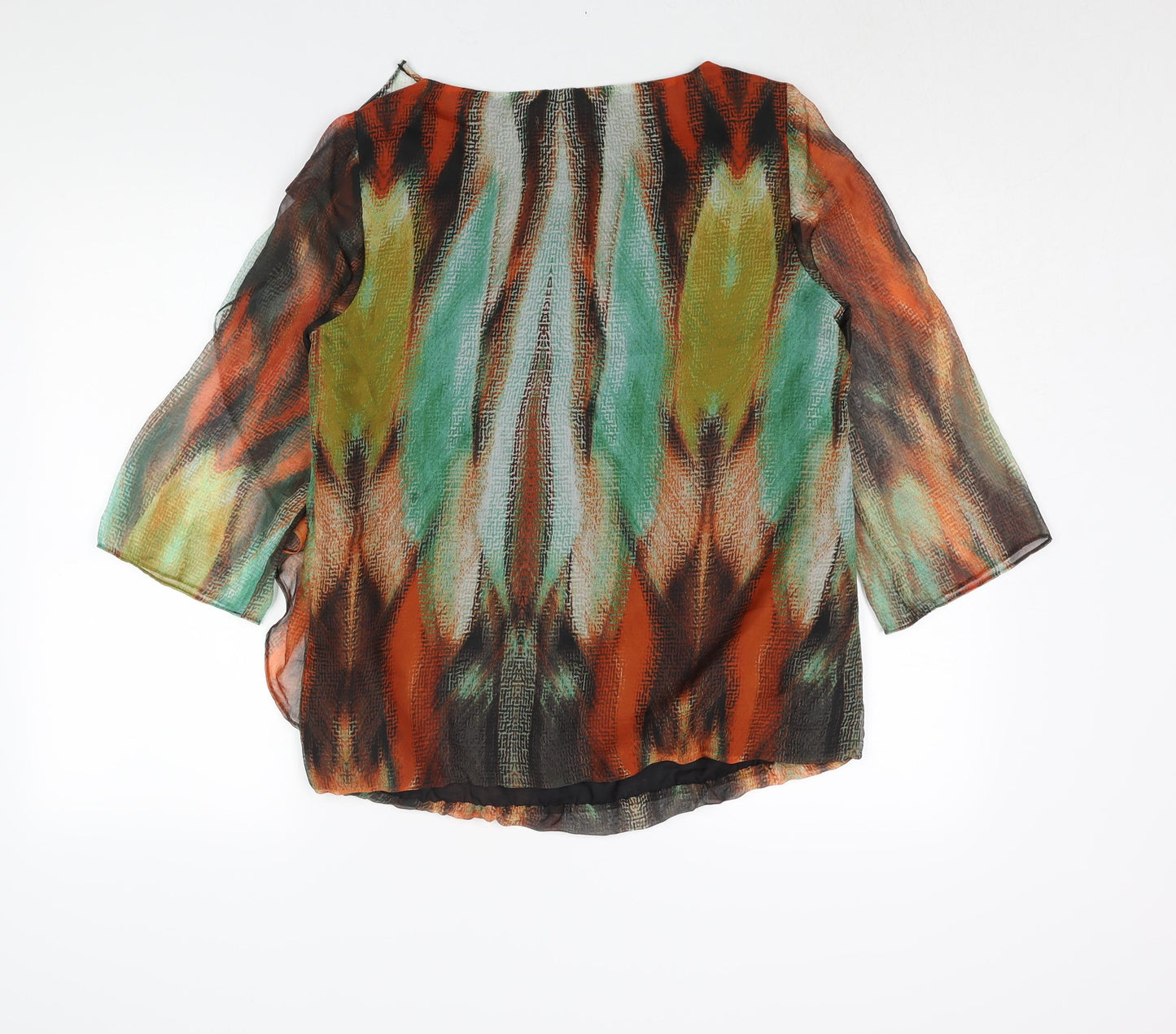 Womens UK Size 12 Per Una Multicoloured Basic Blouse