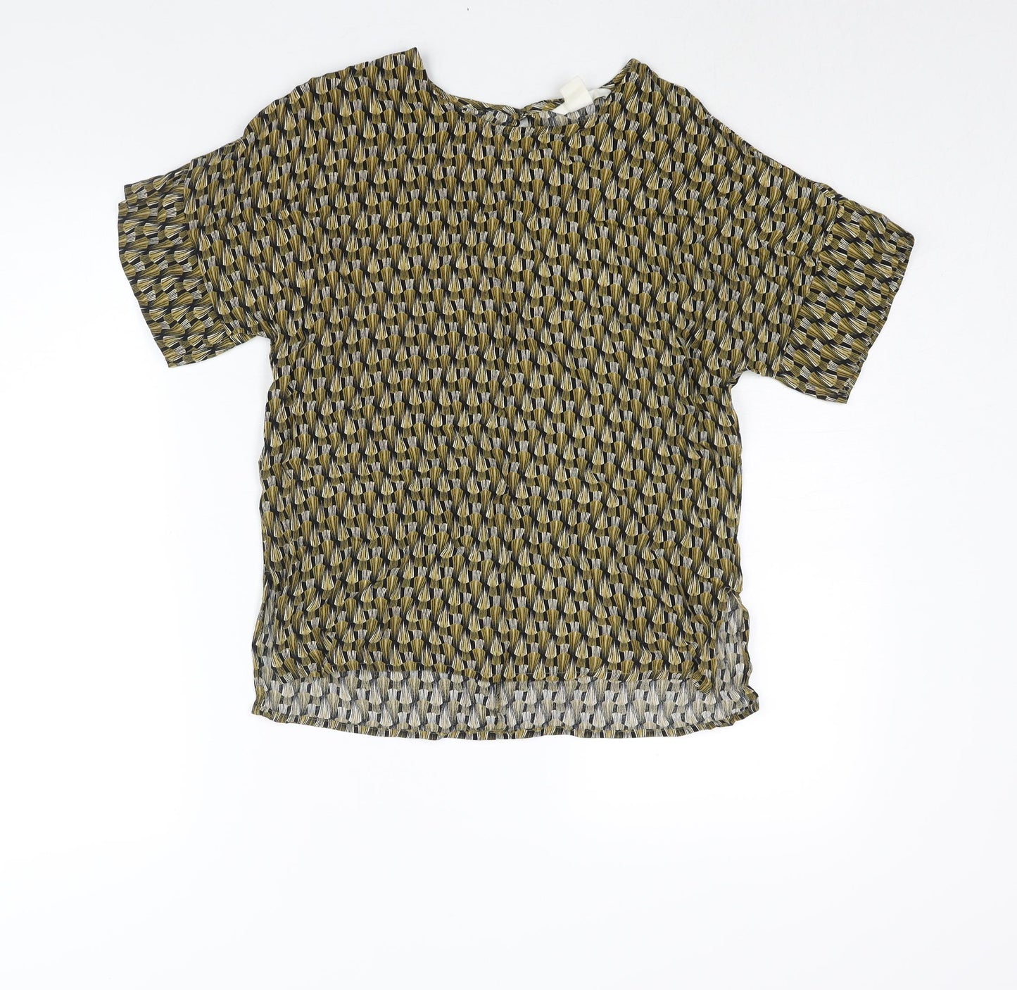 Womens UK Size 8 H&M Multicoloured Basic Blouse