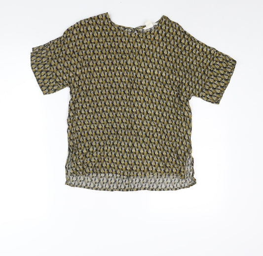 Womens UK Size 8 H&M Multicoloured Basic Blouse