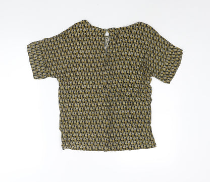 Womens UK Size 8 H&M Multicoloured Basic Blouse