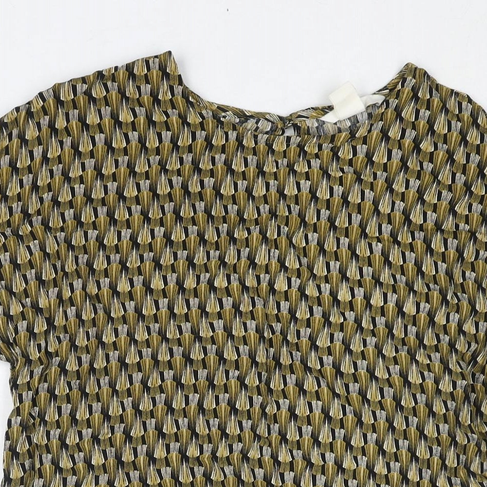 Womens UK Size 8 H&M Multicoloured Basic Blouse