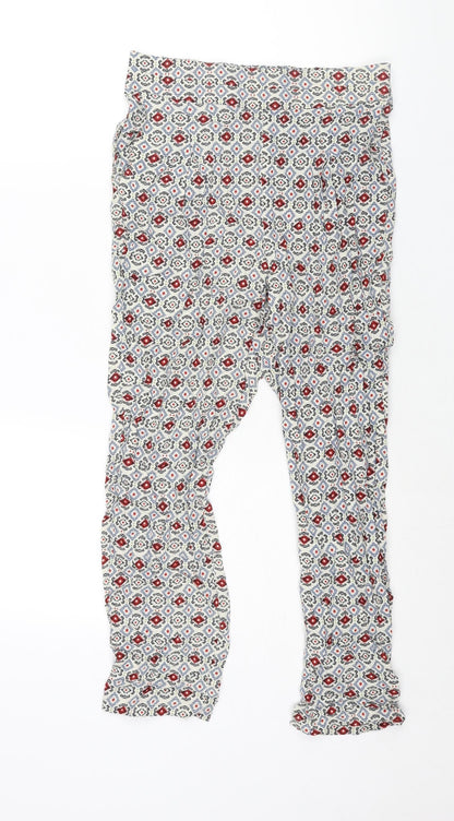 Womens UK Size 8 Marks and Spencer Regular Fit Harem Multicoloured Trousers