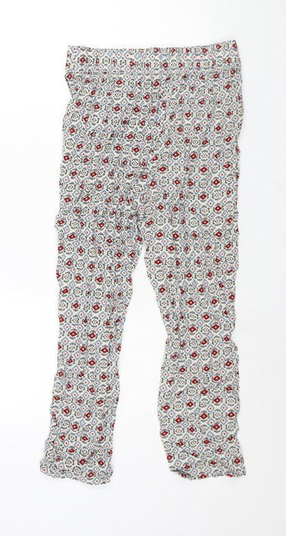 Womens UK Size 8 Marks and Spencer Regular Fit Harem Multicoloured Trousers