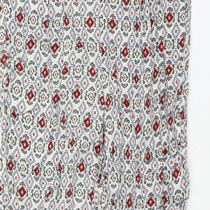 Womens UK Size 8 Marks and Spencer Regular Fit Harem Multicoloured Trousers