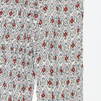 Womens UK Size 8 Marks and Spencer Regular Fit Harem Multicoloured Trousers