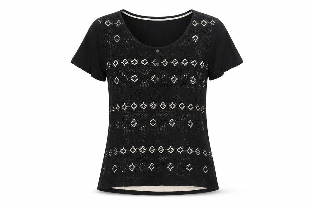 Womens UK Size 10 Per Una Black Basic Blouse