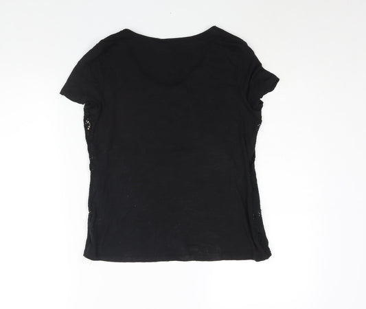 Womens UK Size 10 Per Una Black Basic Blouse