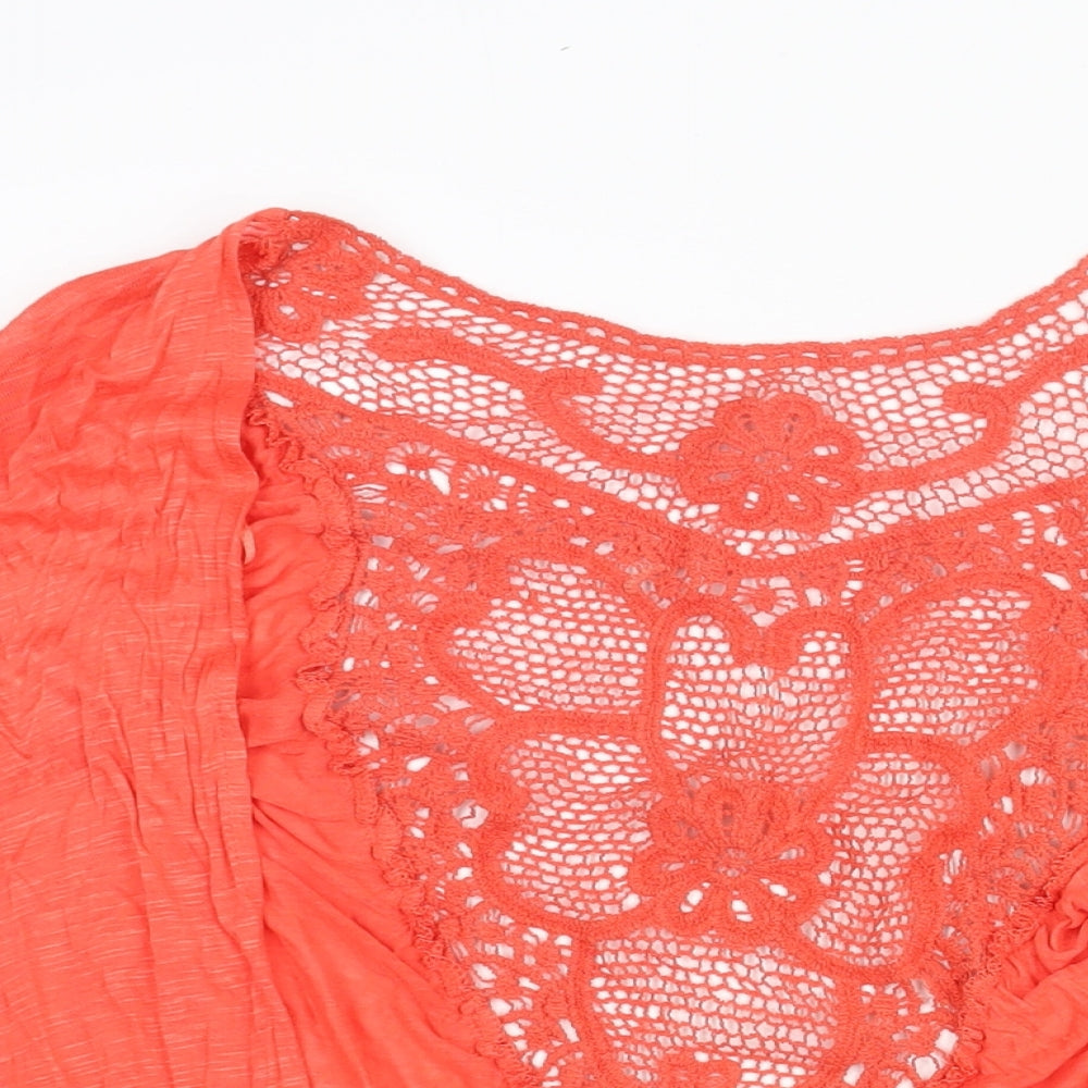 Womens UK Size L QED London Pink Kimono Blouse