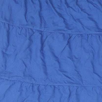 American Sweetheart Womens Blue Cotton A-Line Skirt Size 39 in