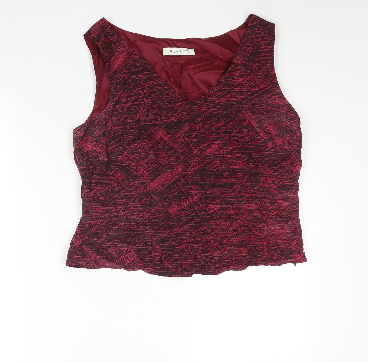 Womens UK Size 14 Planet Pink Camisole Blouse