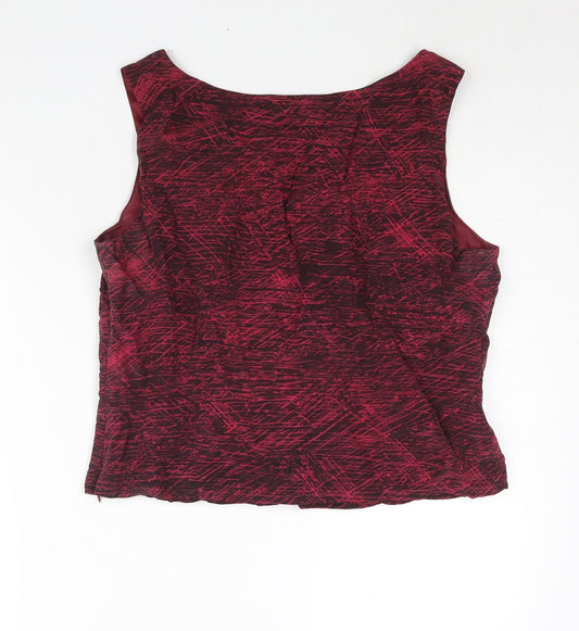 Womens UK Size 14 Planet Pink Camisole Blouse