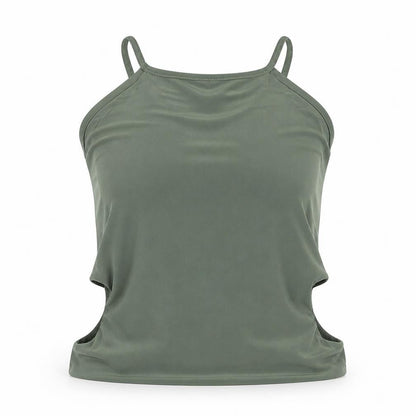 Womens UK Size 8 PRETTYLITTLETHING Green Camisole Blouse