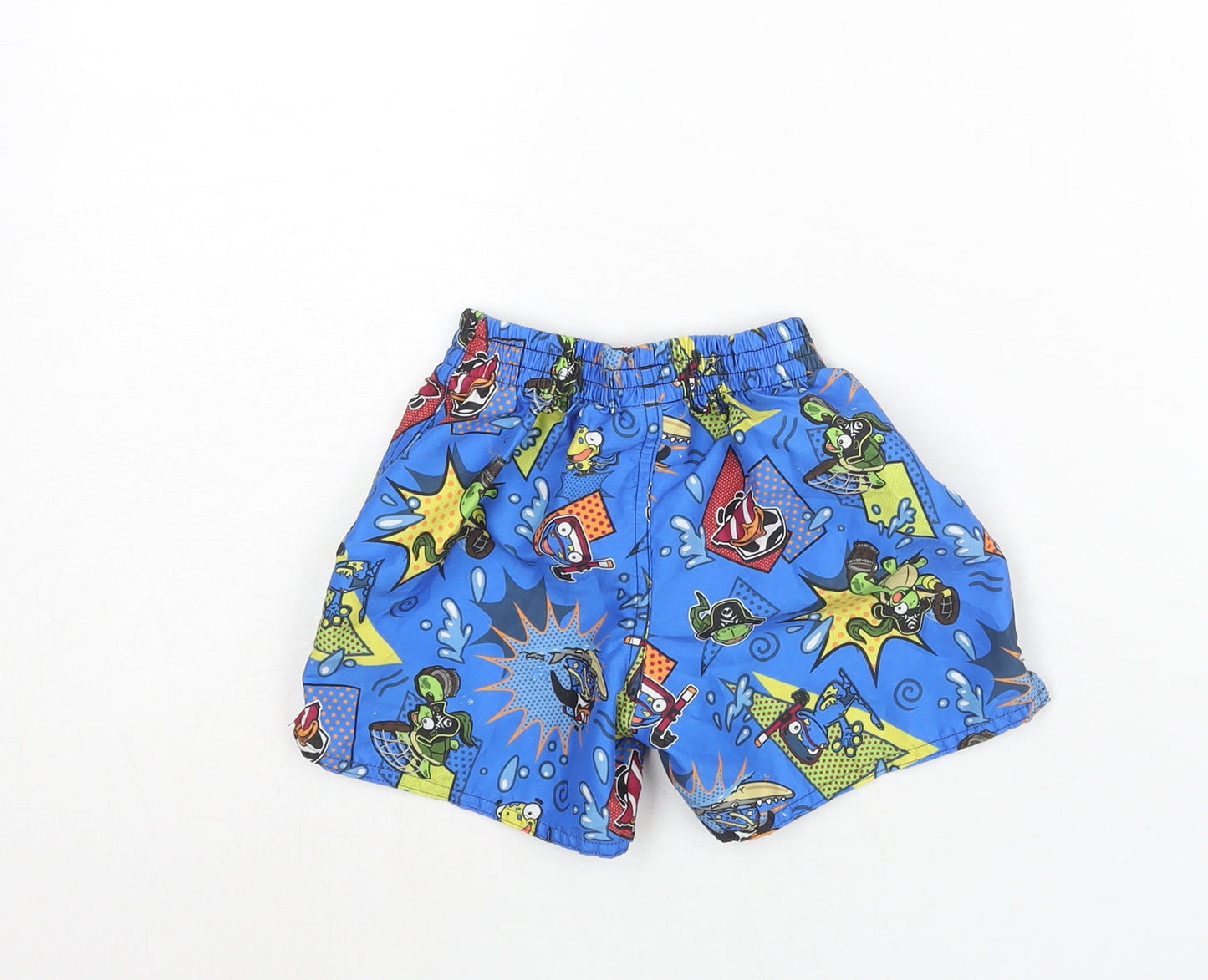 Speedo Boys Blue Geometric Polyester Sweatpants Trousers Size 18-24 Months Pullover - Cartoon Print Logo Swim Shorts