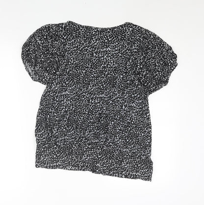Womens UK Size 18 Dorothy Perkins Black Basic Blouse