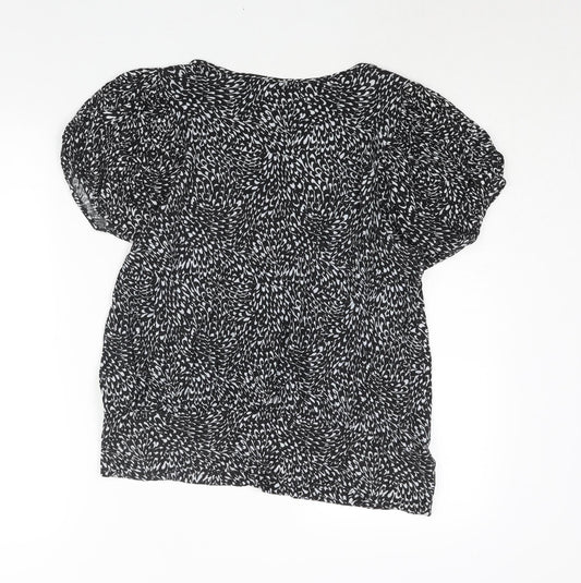 Womens UK Size 18 Dorothy Perkins Black Basic Blouse