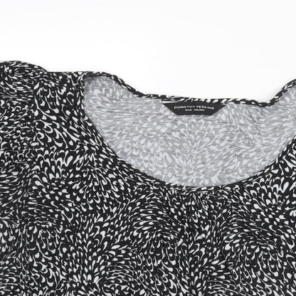 Womens UK Size 18 Dorothy Perkins Black Basic Blouse
