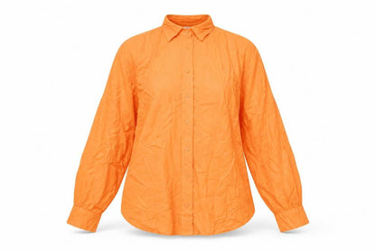 Womens UK Size M Stradivarius Orange Basic Button-Up