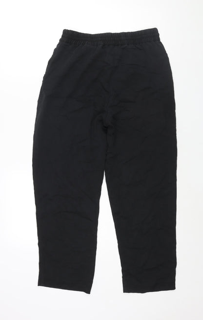 Womens UK Size S H&M Regular Fit Harem Black Trousers