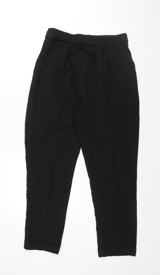 Womens UK Size 10 ASOS Regular Fit  Black Trousers