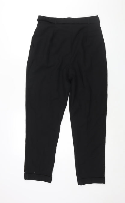 Womens UK Size 10 ASOS Regular Fit  Black Trousers