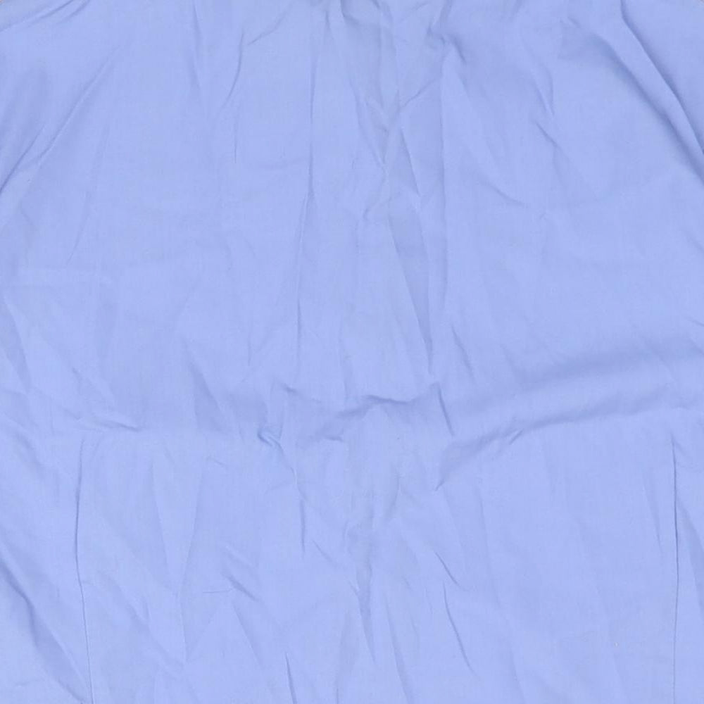 Womens UK Size 16 Premier Blue Basic Button-Up