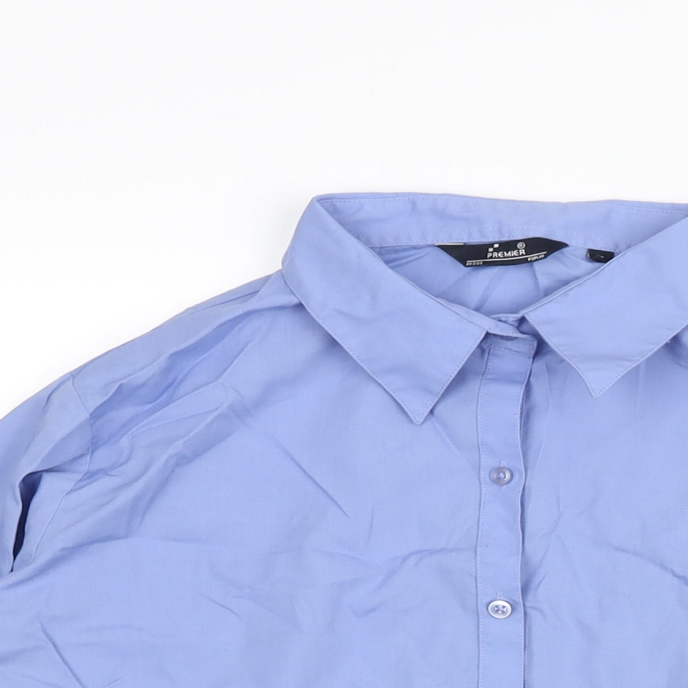 Womens UK Size 16 Premier Blue Basic Blouse