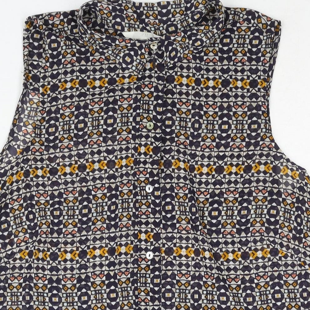 Womens UK Size 8 H&M Multicoloured Camisole Blouse