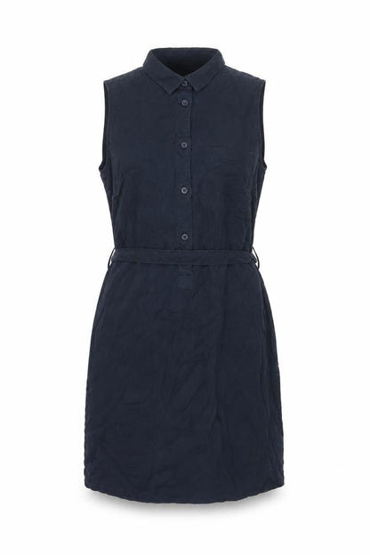 Jack Wills Womens Blue Lyocell Shirt Dress Size 10 Collared Button - Belted