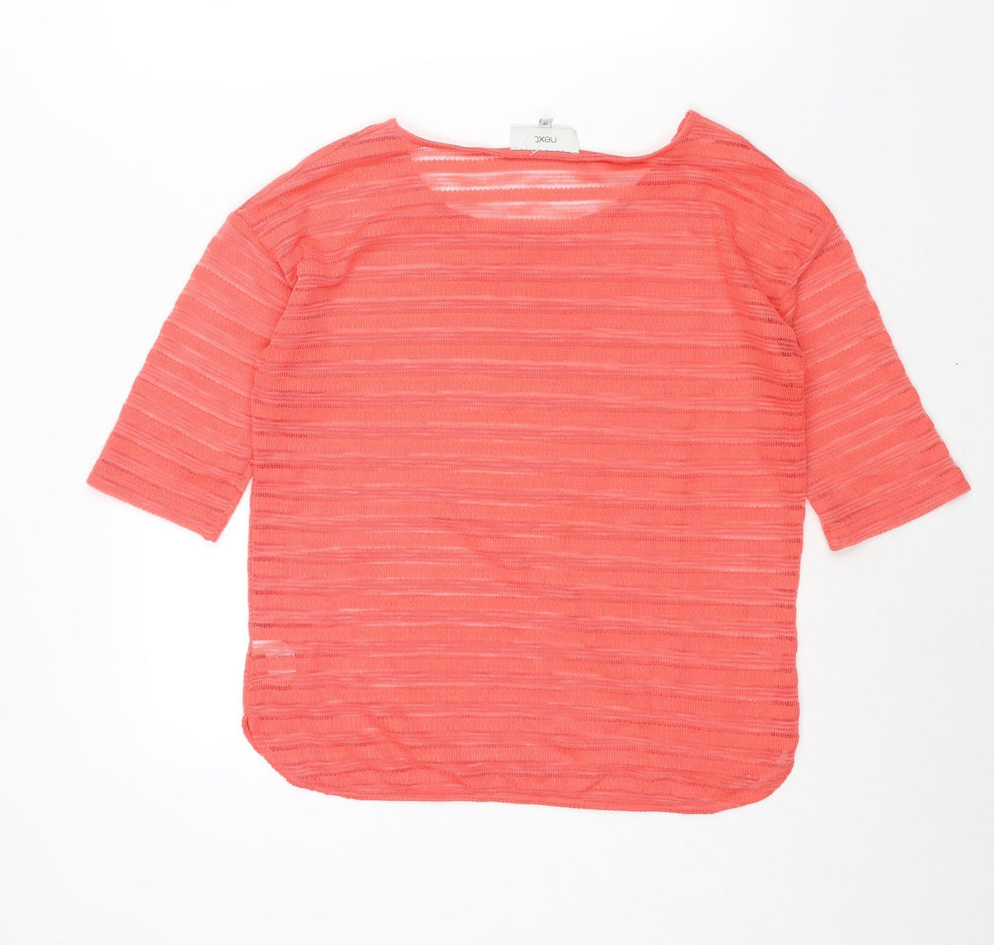 Womens UK Size 12 NEXT Pink Basic Blouse