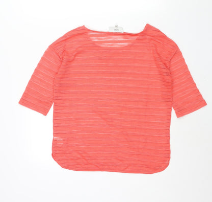 Womens UK Size 12 NEXT Pink Basic Blouse