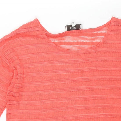 Womens UK Size 12 NEXT Pink Basic Blouse