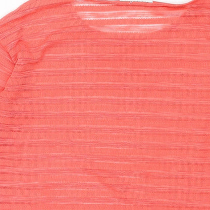 Womens UK Size 12 NEXT Pink Basic Blouse