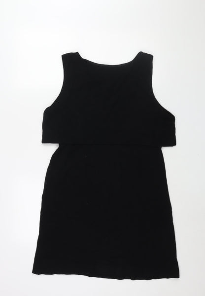 Phase Eight Womens Black Viscose Shift Size 18 Boat Neck Pullover