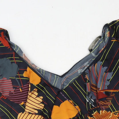 Womens UK Size S Zara Blue Basic Blouse