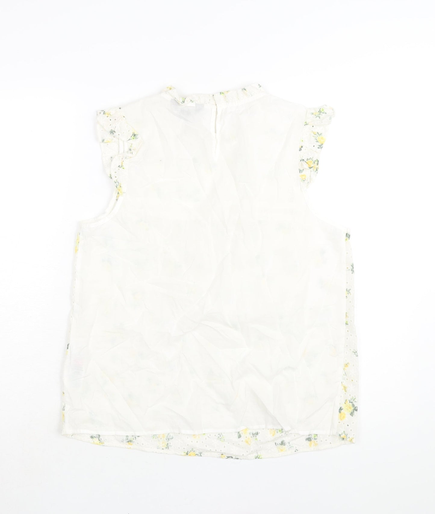 Womens UK Size 12 New Look White Basic Blouse