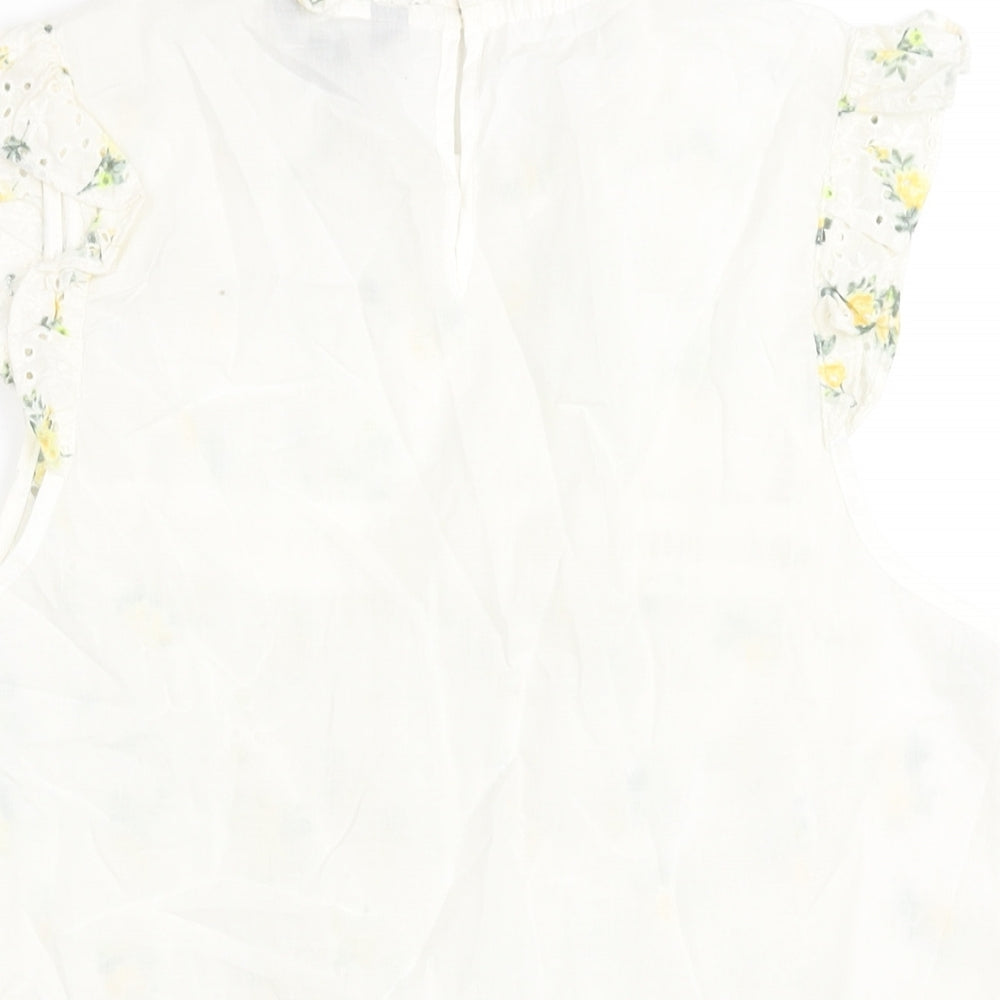 Womens UK Size 12 New Look White Basic Blouse