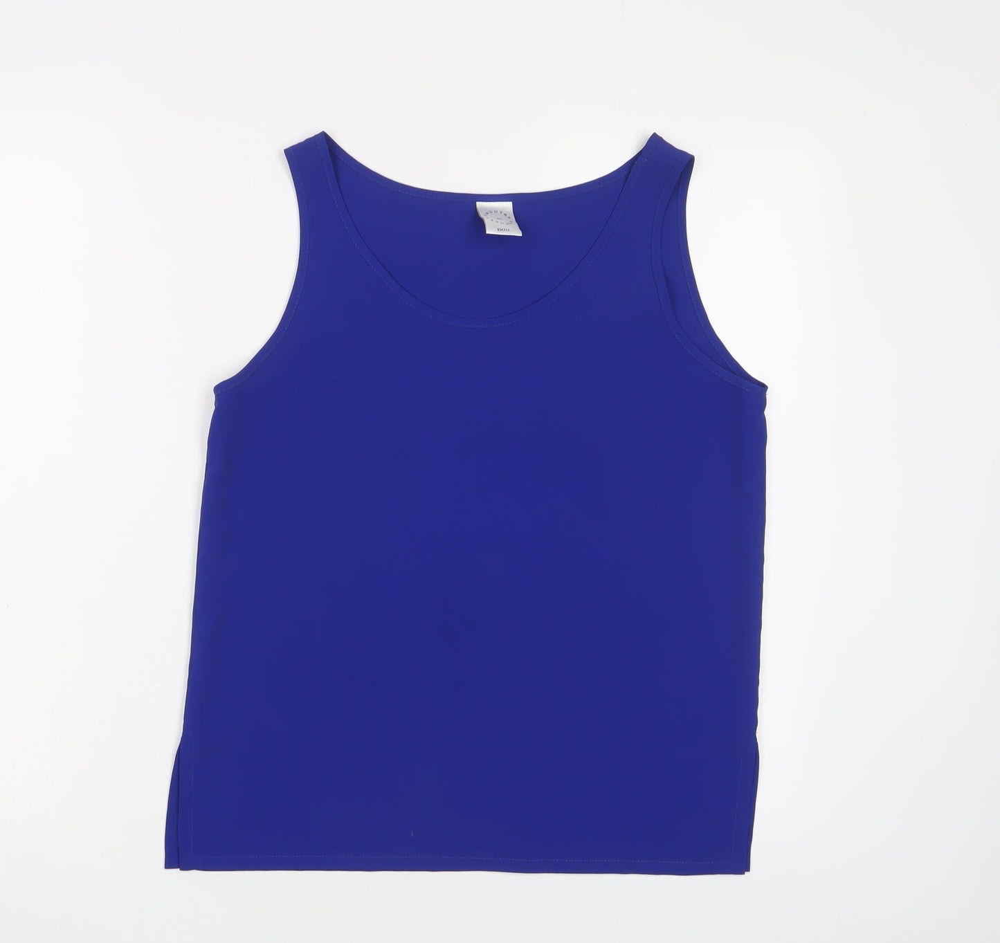 Womens UK Size S Country Casuals Blue Basic Tank