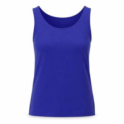 Womens UK Size S Country Casuals Blue Basic Tank