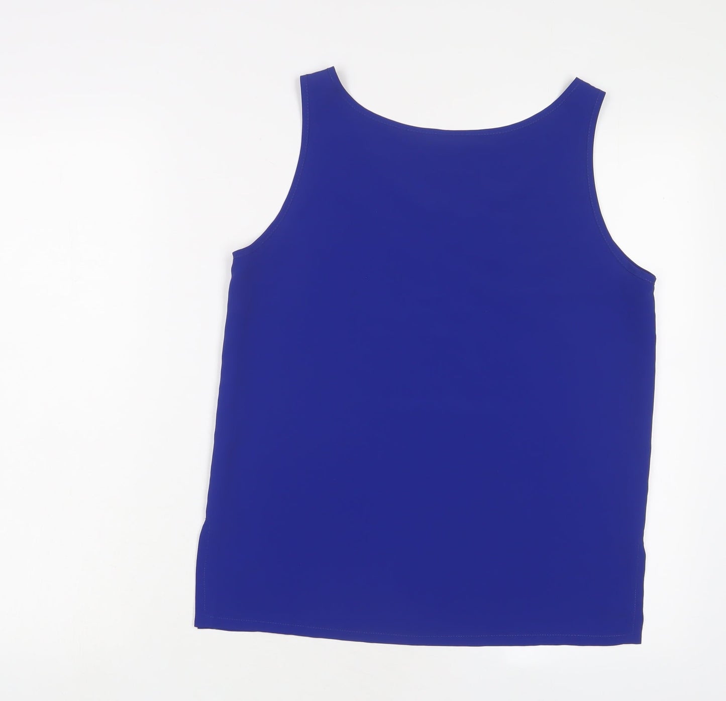 Womens UK Size S Country Casuals Blue Basic Tank