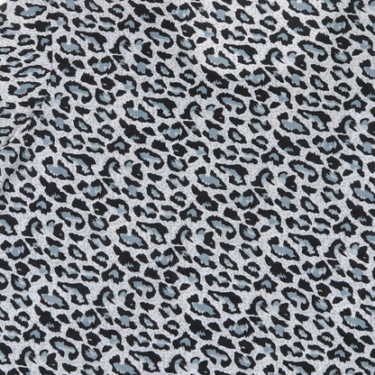 Kin Da Womens Blue Animal Print Polyester Basic T-Shirt Size 2XL Crew Neck - Studded