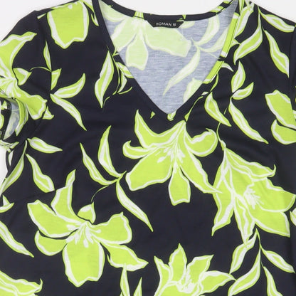Womens UK Size 10 Roman Green Tunic T-Shirt