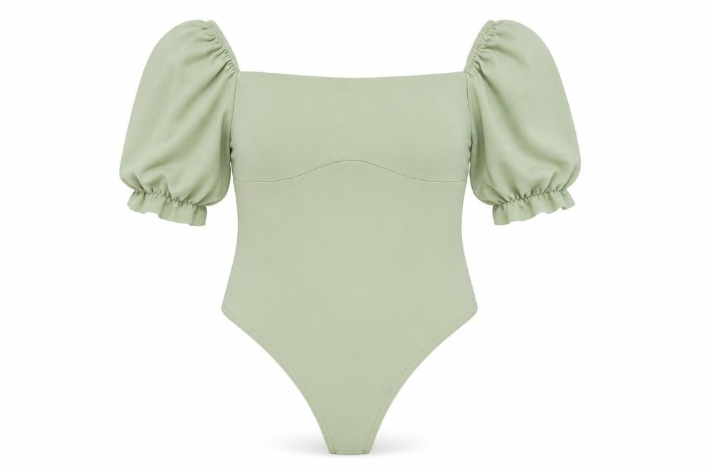 Womens UK Size 14 I SAW IT FIRST One-Piece Green Bodysuit
