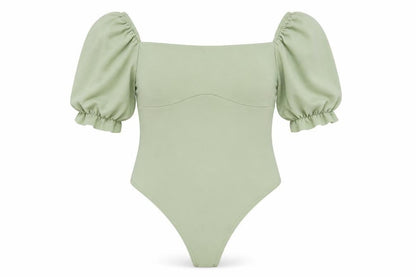 Womens UK Size 14 I SAW IT FIRST One-Piece Green Bodysuit
