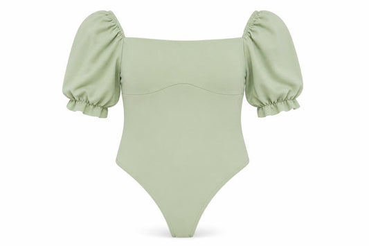 Womens UK Size 14 I SAW IT FIRST One-Piece Green Bodysuit