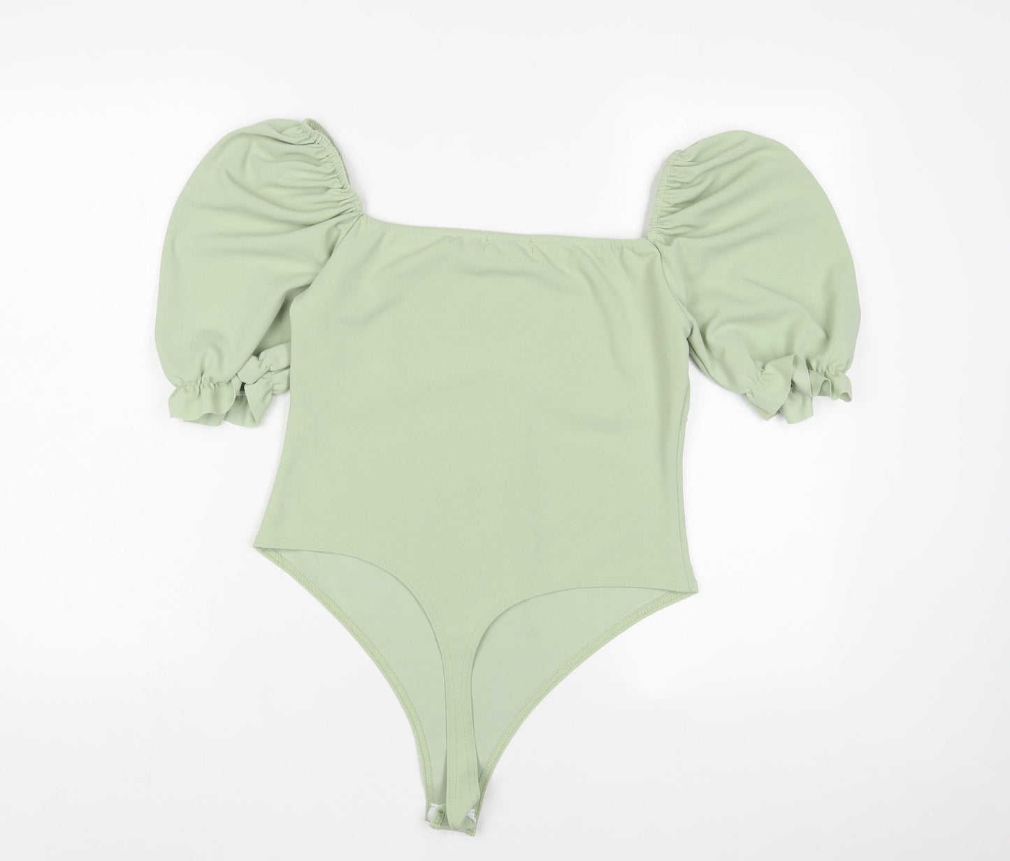 I SAW IT FIRST Womens Green Polyester Bodysuit One-Piece Size 14 Pullover