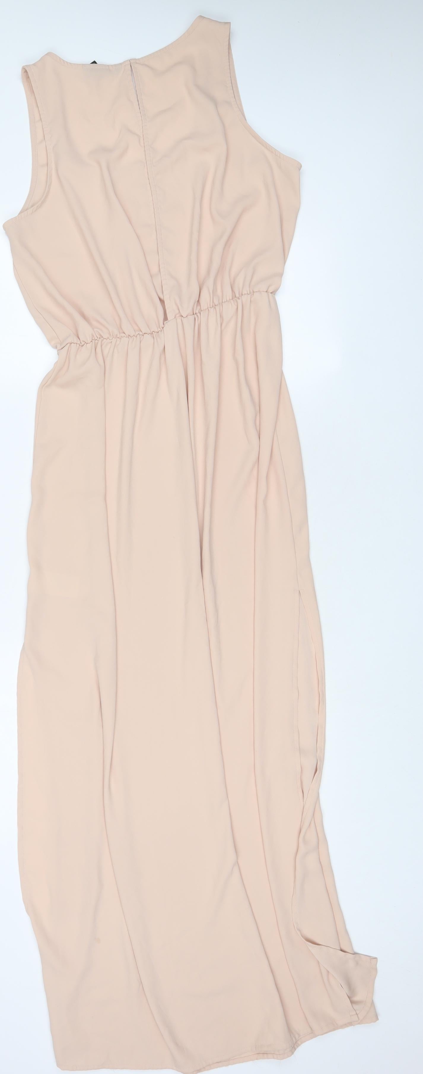 H&M Womens Pink Polyester A-Line Size 12 Scoop Neck Pullover