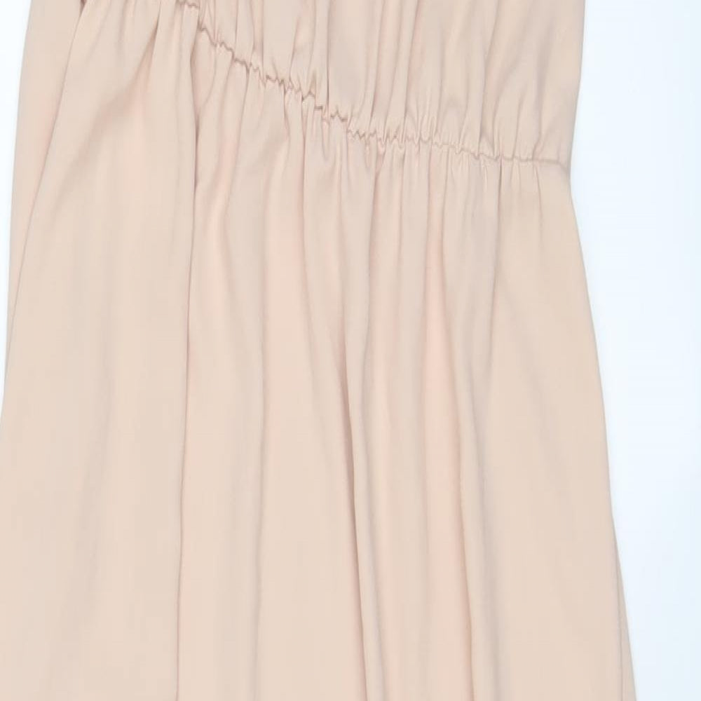 H&M Womens Pink Polyester A-Line Size 12 Scoop Neck Pullover