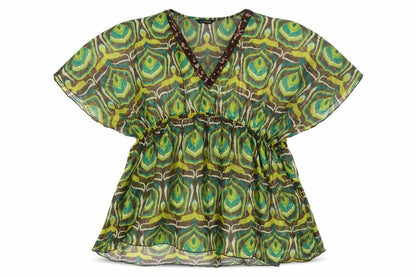 Womens UK Size 26 Wardrobe Green Basic Blouse