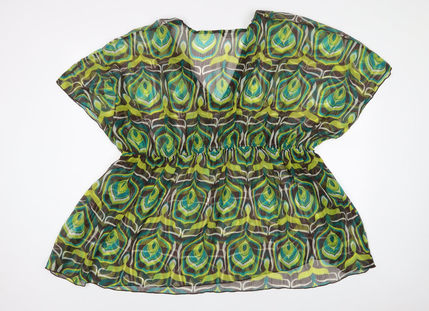 Womens UK Size 26 Wardrobe Green Basic Blouse